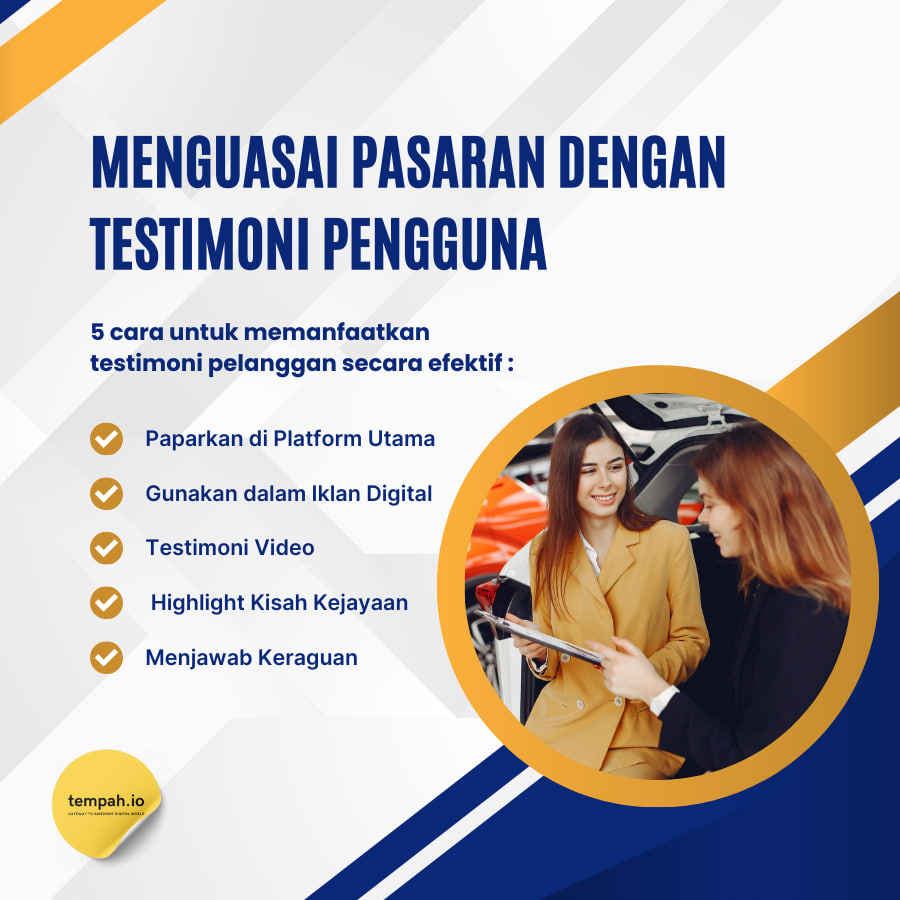 Menguasai Pasaran Dengan Testimoni Pelanggan