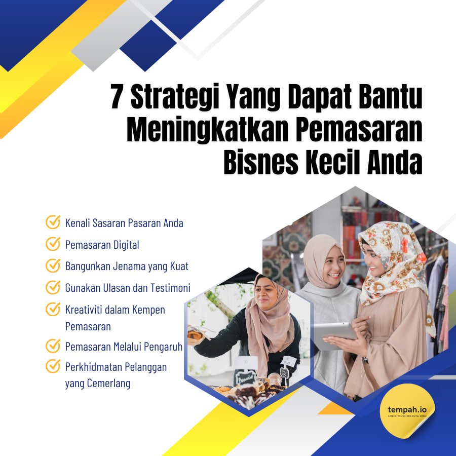 7 Strategi Yang Dapat Membantu Meningkatkan Pemasaran Bisnes Kecil Anda